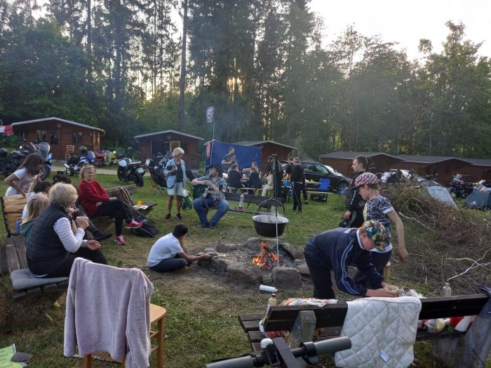 Ohniště camping Amerika